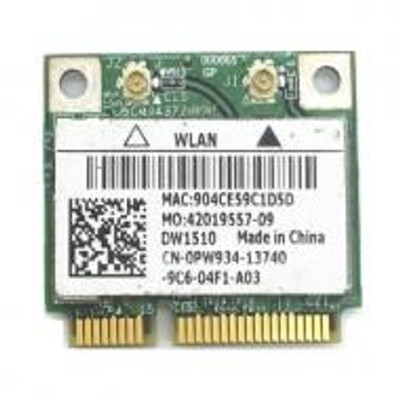 Dell 1510 Mini PCI Express Wi-Fi Adapter PW934 for IEEE 802.11n 270Mbps - Compatible with Dell laptops