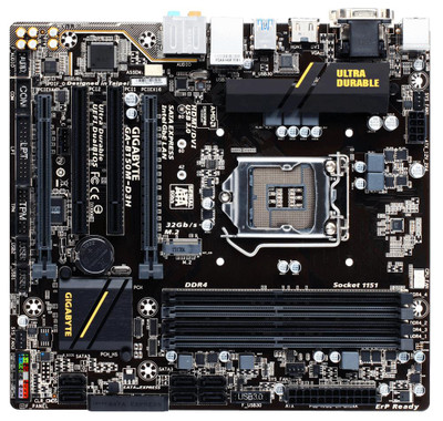 Gigabyte GA-B150M-D3H LGA 1151 Intel B150 Motherboard for Core i7 CPUs, Micro ATX Size