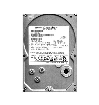 Hitachi CinemaStar 7K1000 750GB SATA Hard Drive for Servers - HCS721075KLA330