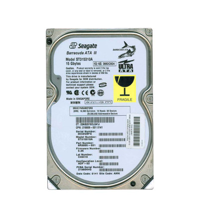 Compaq 15GB 7200RPM ATA-100 3.5 Hard Drive for Servers