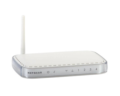 Netgear WGR614v10 Wireless Router 4 LAN Ports 1 WAN Port 54Mb/s 802.11g 2.462GHz