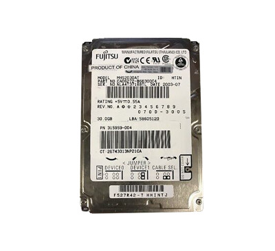 Fujitsu 30GB 4200RPM IDE Ultra ATA/100 ATA-6 2MB Cache 2.5 Hard Drive for laptops