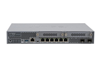 Juniper SRX320 Security Appliance Firewall Front to Back Airflow 6 GE PoE+ Ports 2 SFP 2 MPIM Slots 4GB RAM 8G Flash