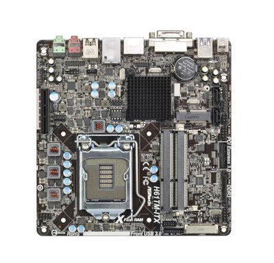 H61TM-ITX ASRock Socket LGA 1155 Intel H61 Chipset 3rd/2nd Generation Core i7 / i5 / i3 / Pentium / Celeron / Xeon