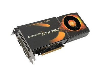 EVGA GeForce GTX 260 SuperClocked 896MB GDDR3 Video Card for PCI Express 2.0 x16 - SLI Supported