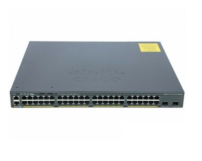 Cisco Catalyst 2960-X 48 Gige Poe 740W 2 X 10G Sfp+ Lan Base switch mounted in server rack