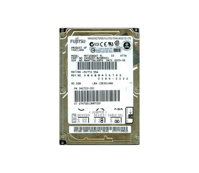 Fujitsu 80GB 4200RPM IDE Ultra ATA/100 2.5 Hard Drive - CA06297-B23800C1 - Compatible with ATA-6, 8MB Cache