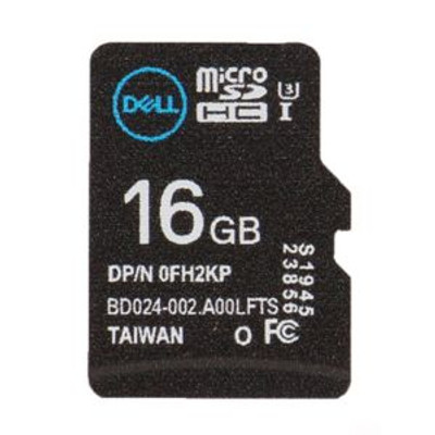 Dell 16GB U3 Micro SD Card FH2KP for Data Storage in Cameras and Smartphones