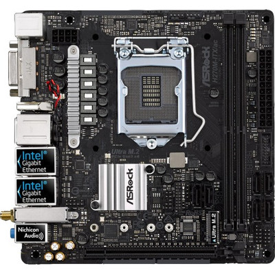 ASRock H270M-ITX/AC Mini-ITX Motherboard for Intel 7th & 6th Gen CPUs, DDR4 Support, 6x SATA3 Ports