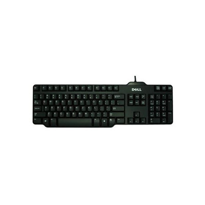 Dell 105-Key USB Keyboard with Windows Layout in Black - DJ399 - Computer Accessories