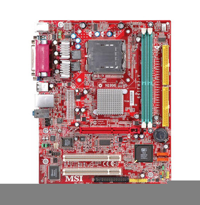 MSI 661FM3-V Desktop Motherboard SiS 661FX LGA-775 533/800MHz FSB 2GB ATA/133 5.1 - Compatible with Socket T servers