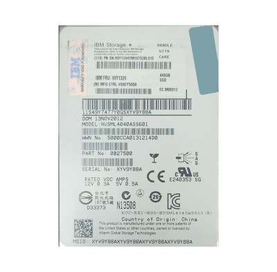 HGST Hitachi Ultrastar SSD400M 400GB MLC SAS 6Gbps TCG Encryption 2.5 SSD - Compatible with Servers