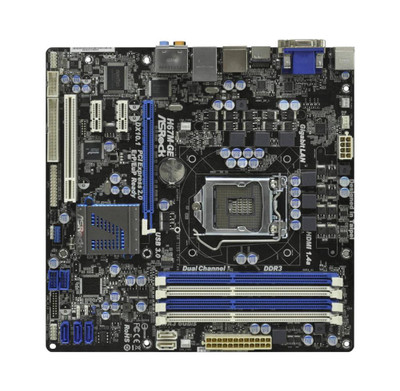 ASRock H67M-GE LGA 1155 Intel H67 Chipset Micro-ATX Motherboard for 3rd/2nd Gen Core Processors, DDR3, 3x SATA2 slots