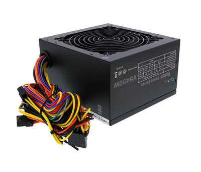 Apevia 450W ATX Modular Power Supply for 24-Pin ATX, 115-230V AC, 10A, 50-60Hz - Compatible with PC Builds