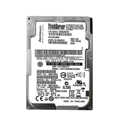 4XB0G88740 - Lenovo 300GB 15000RPM SAS 12Gb/s 3.5-inch Hot-swap Enterprise Hard Drive for ThinkServer Gen
