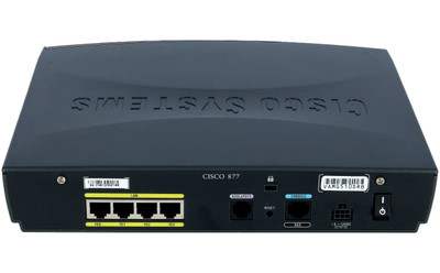 Cisco ADSL Security Router CISCO877-K9 for secure internet connectivity in small businesses.