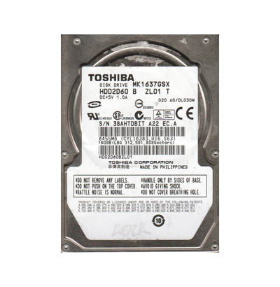 Toshiba 160GB 5400RPM SATA 3Gb/s 8MB Cache 2.5-Inch Hard Drive for Laptops