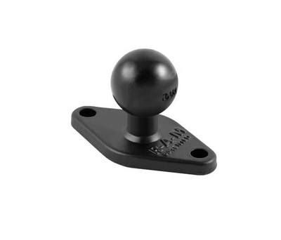 RAM-B-238U Zebra diamond ball base 2.42 x 1.31 inches for mounting in various settings
