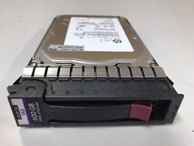 HP 667118-001 600GB 15000RPM SAS 6Gbps 3.5 Dual Port Hot Swap Enterprise Hard Drive with Tray for ProLiant Servers