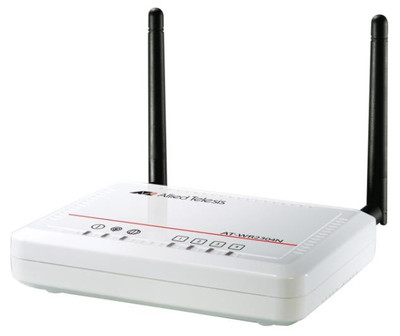 Allied Telesis Wireless N SOHO Router IEEE 802.11n (draft) for home or small office use