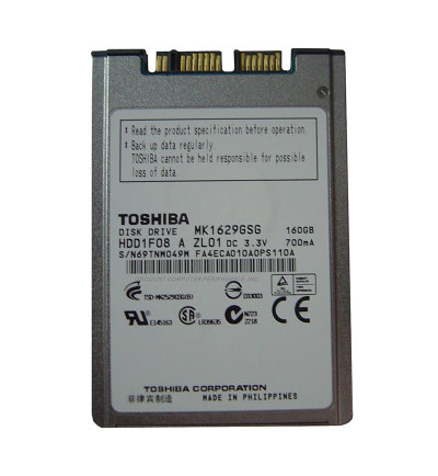 Toshiba 160GB 5400RPM SATA 3Gb/s mSATA Hard Drive for 1.8-Inch Devices
