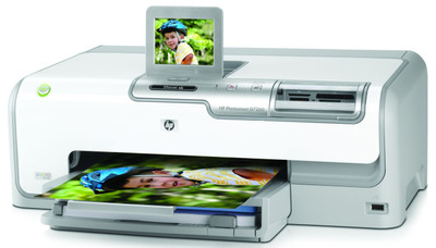 HP Photosmart D7260 Color InkJet Printer - Wireless Printing - Compact Design - Home Office Printer