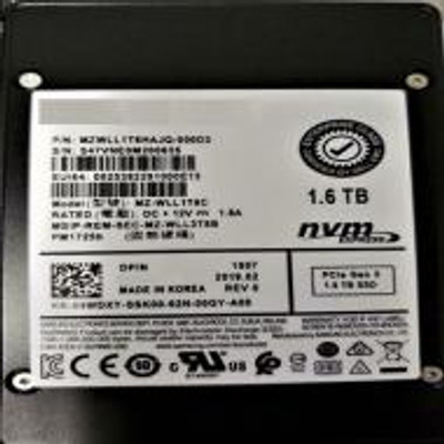SAMSUNG MZ-WLL1T6C Pm1725b 1.6TB NVMe SSD for 2.5 PCIe 3.0 x4, Dual Port, Internal Drive
