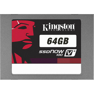Kingston SSDNow V+100 64GB MLC SATA 3Gbps 2.5 Internal Solid State Drive - SVP100S2/64G - Compatible with servers