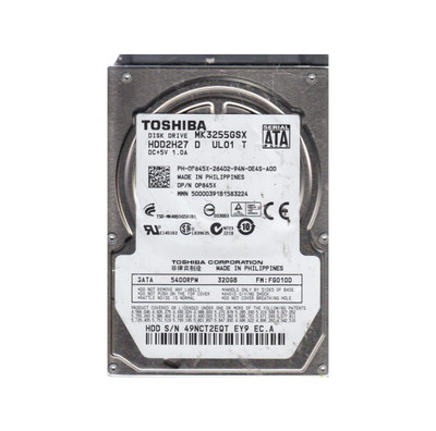 Toshiba 320GB 5400RPM SATA 2.5 Hard Drive for ProLiant DL360p Gen8 Servers