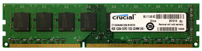 Crucial 8GB DDR3-1333MHz Memory Module for PC3-10600 Non-ECC Unbuffered CL9 240-Pin DIMM