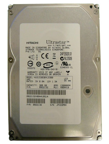 HITACHI Ultrastar 15k300 300GB SAS HDD for Servers - HUS153030VLS300