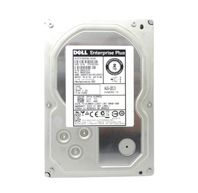 Dell 2TB 7200RPM SAS 6Gb/s 3.5 HDD for Compellent SC200/SC220 Expansion Enclosures