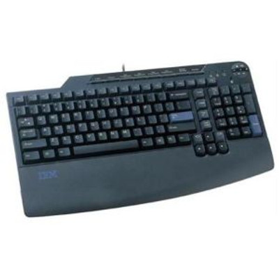 IBM Preferred Pro Full-Size P/S2 Keyboard Spanish Black 32P5129 for business use