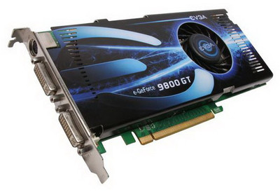 EVGA GeForce 9800 GT 512MB GDDR3 Video Card for PCI Express 2.0 - SKU 512-P3-N975-AR - Graphics Card for Gaming