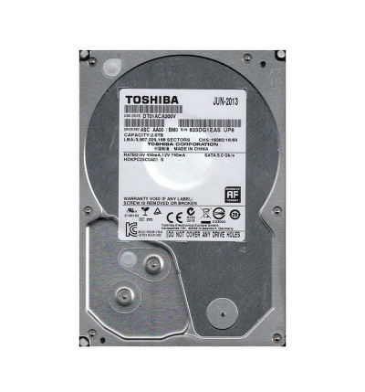 Toshiba 2TB 7200RPM SATA 6Gb/s 64MB Cache Hard Drive for Servers