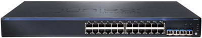 Juniper EX2200-24T Ethernet Switch, 24-Ports, 10/100/1000Base-T, 4 SFP Uplink Ports, Network Switch