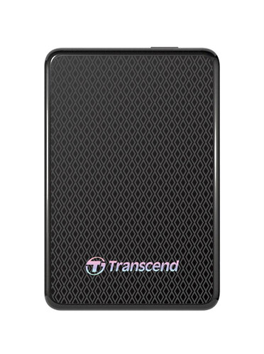 Transcend ESD400K 512GB MLC USB 3.0 2.5 Portable SSD - Black - Compatible with PCs and Macs