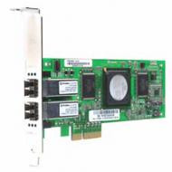 Dell 4GB Dual Port Fibre Channel Host Bus Adapter for PCI-Express, compatible with servers, standard bracket card.