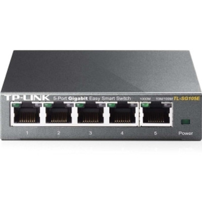 TP-LINK 5-Port Gigabit Easy Smart Switch for RJ-45 Networks - TL-SG105E - Networking Switches