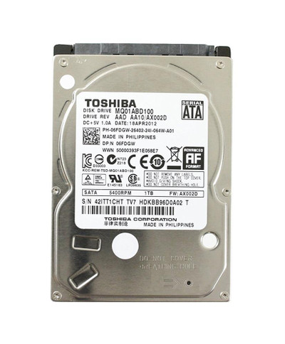 Dell 1TB 5400RPM SATA 3Gbps 8MB Cache 2.5 Internal Hard Drive for ProLiant DL360p Gen8 Servers