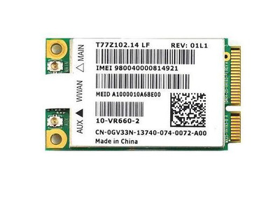Dell Wireless 5620 Gobi Mobile Broadband Card for Alienware/Inspiron, compatible with Dell laptops, mini size