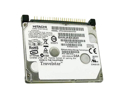 Hitachi Travelstar C4K60 20GB 4200RPM IDE Hard Drive for 1.8-inch ATA-6 devices
