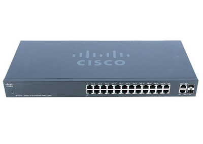 Cisco SF112-24-RF 24-Port Switch with 2 Mini-Gbic & 2 Ge Uplink, for Fast Ethernet Networks