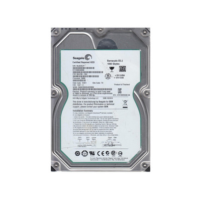 Seagate BarraCuda ES.2 1TB SATA Hard Drive 7200RPM 32MB Cache 3.5-Inch - Compatible with Servers