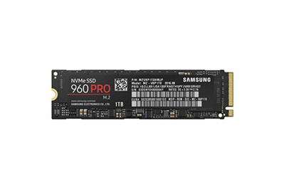 Samsung 960 PRO 1TB MLC NVMe M.2 SSD for PCIe 3.0 x4, AES-256, TCG Opal 2.0, 2280 form factor, internal storage drive.