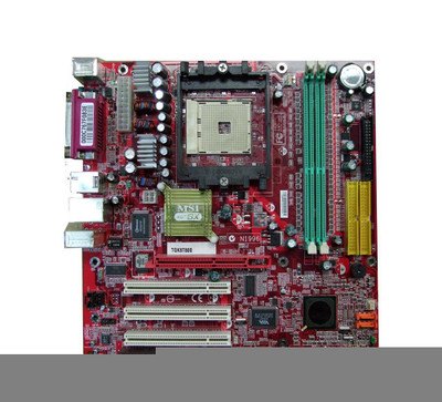 MS-6741 MSI K8MM-ILSR Socket 754 Micro-ATX Motherboard with VIA K8M800 + VT8237 Chipset, DDR Support, 2x SATA 1.50Gb/s