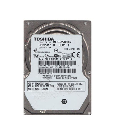 Toshiba 320GB 5400RPM SATA 2.5 Hard Drive HDD2J13S for laptops