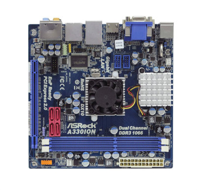 ASRock A330ION Mini-ITX Motherboard DDR3 4x SATA 3.0Gb/s Intel Atom 330 Support