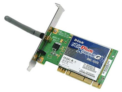 D-Link AirPlus Xtreme G DWL G520 PCI Network Adapter for 802.11b/g Super G - DWL-G520-06