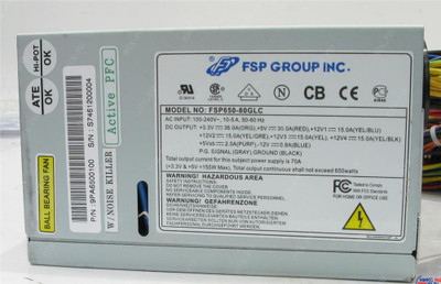 Sparkle Power 650W ATX12V Switching Power Supply with Active PFC for FSP650-80GLC - Compatible with ATX PC Builds